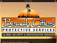 Tablet Screenshot of beachcitiesprotection.net